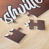 Zonsondergang boven Prachtige Nashville, Tennessee Legpuzzel (Zijkant)