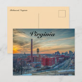 Zonsondergang boven Richmond Virginia Briefkaart (Voorkant / Achterkant)