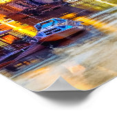 Zonsondergang boven Rome, Italië Poster (Hoek)