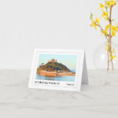 Zonsondergang boven St Michael's Mount, Cornwall Kaart (Gele Bloem)