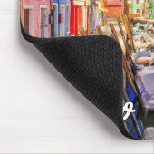 Zonsondergang boven stad Burano, Italië Muismat (Hoek)