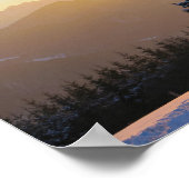 Zonsondergang boven Tatra Poster (Hoek)