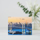 Zonsondergang boven Tokio, Japan Briefkaart (Staand voorkant)