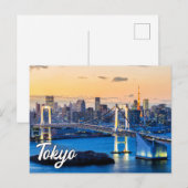 Zonsondergang boven Tokio, Japan Briefkaart (Voorkant / Achterkant)