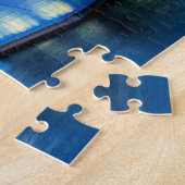 Zonsondergang boven Tokio, Japan Legpuzzel (Zijkant)