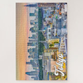 Zonsondergang boven Tokio, Japan Legpuzzel (Verticaal)