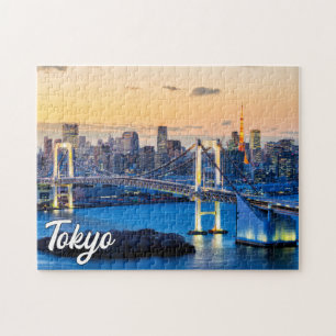 Zonsondergang boven Tokio, Japan Legpuzzel