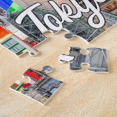 Zonsondergang boven Tokio, Japan Legpuzzel (Zijkant)