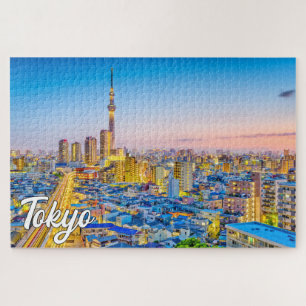 Zonsondergang boven Tokio, Japan Legpuzzel