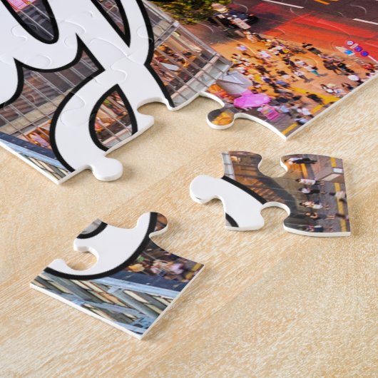 Zonsondergang boven Tokio, Japan Legpuzzel (Zijkant)