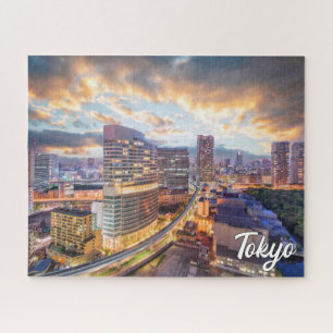 Zonsondergang boven Tokio, Japan Legpuzzel