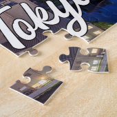 Zonsondergang boven Tokio, Japan Legpuzzel (Zijkant)