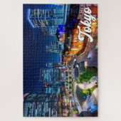 Zonsondergang boven Tokio, Japan Legpuzzel (Verticaal)