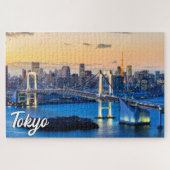 Zonsondergang boven Tokio, Japan Legpuzzel (Horizontaal)