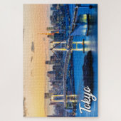 Zonsondergang boven Tokio, Japan Legpuzzel (Verticaal)