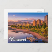 Zonsondergang boven Vancouver, British Columbia Briefkaart (Voorkant / Achterkant)