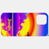 Zonsondergang boven water handtekening Case-Mate iPhone case (Achterkant (horizontaal))