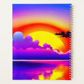 Zonsondergang boven water planner (Achterkant)