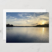 Zonsondergang boven Wildcat Lake Notitiekaartje (Voorkant / Achterkant)