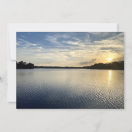 Zonsondergang boven Wildcat Lake Notitiekaartje