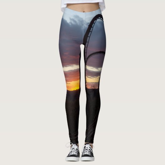 Zonsondergang boven Wildfire Leggings (Voorkant)