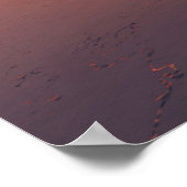 zonsondergang: brandend ijs poster (Hoek)