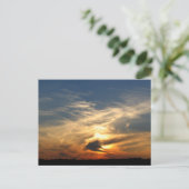 zonsondergang briefkaart (Staand voorkant)