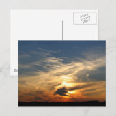 zonsondergang briefkaart (Voorkant / Achterkant)