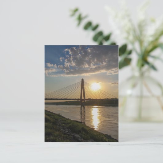 zonsondergang briefkaart (Staand voorkant)