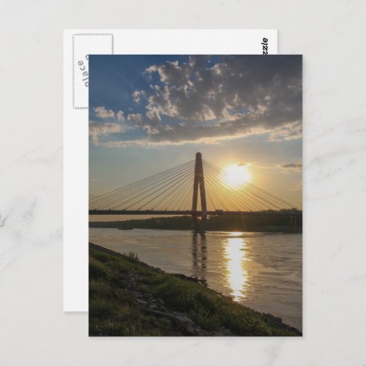 zonsondergang briefkaart (Voorkant / Achterkant)