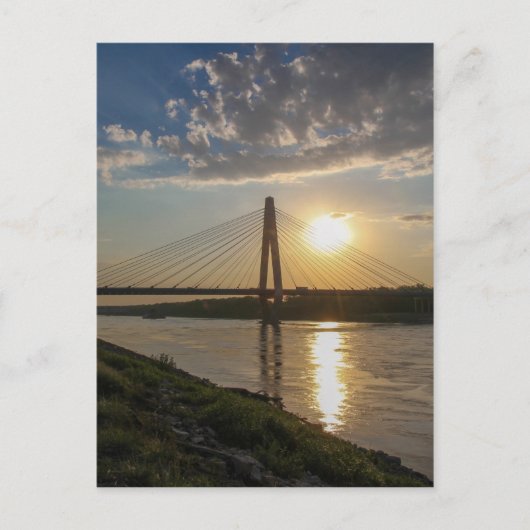 zonsondergang briefkaart (Voorkant)