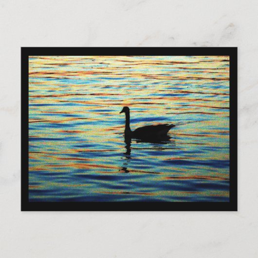 zonsondergang briefkaart (Voorkant)