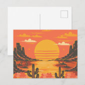 Zonsondergang Briefkaart (Voorkant / Achterkant)