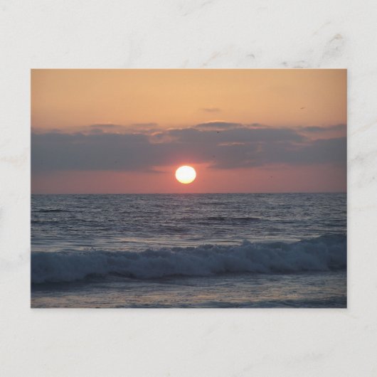 zonsondergang briefkaart (Voorkant)