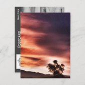 zonsondergang" briefkaart (Voorkant / Achterkant)