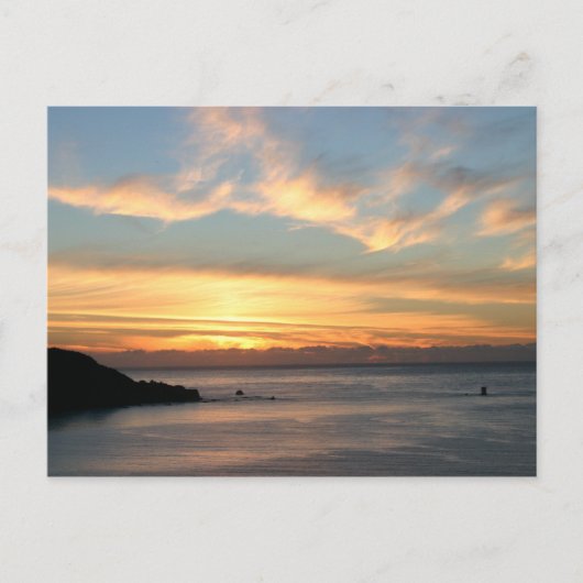 zonsondergang briefkaart (Voorkant)
