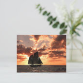 zonsondergang briefkaart (Staand voorkant)