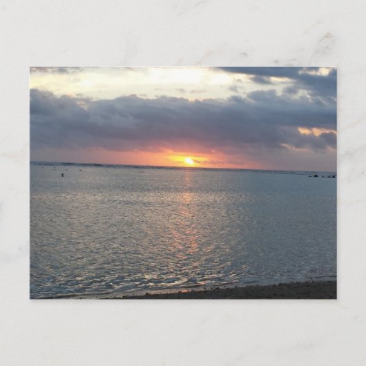 zonsondergang briefkaart (Voorkant)