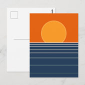Zonsondergang  briefkaart (Voorkant / Achterkant)