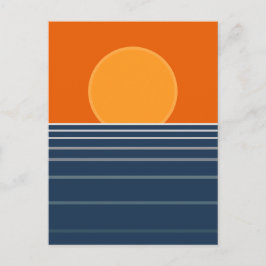 Zonsondergang  briefkaart