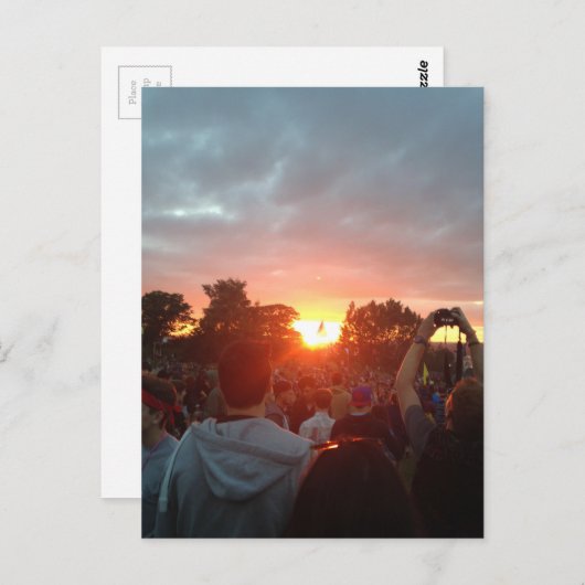 zonsondergang briefkaart (Voorkant / Achterkant)