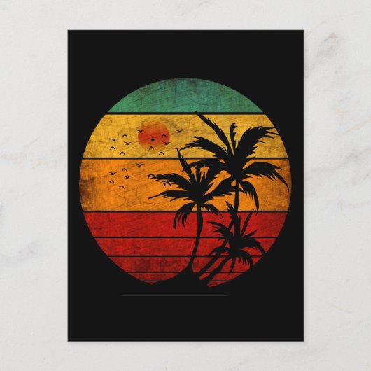 zonsondergang briefkaart (Voorkant)