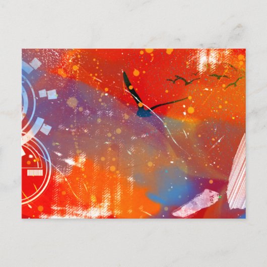 zonsondergang briefkaart (Voorkant)