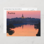 zonsondergang briefkaart (Voorkant / Achterkant)