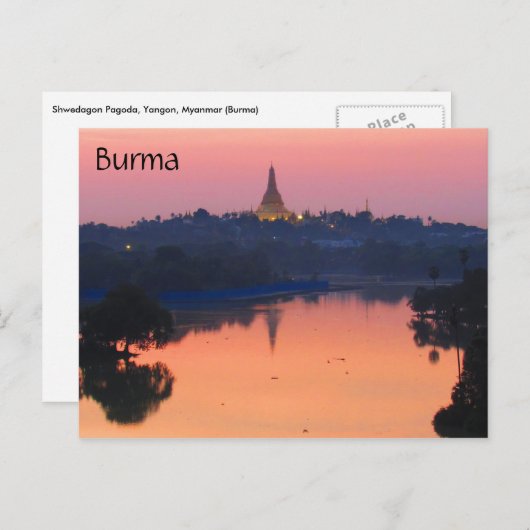 zonsondergang briefkaart (Voorkant / Achterkant)