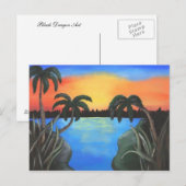 Zonsondergang Briefkaart (Voorkant / Achterkant)