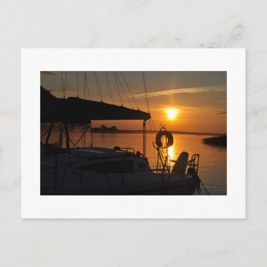 Zonsondergang Briefkaart (Voorkant)