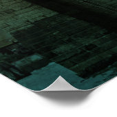  Zonsondergang Brooklyn Bridge Poster (Hoek)