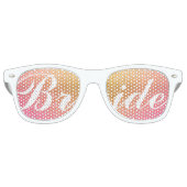 Zonsondergang Bruid Retro Zonnebril (Voorkant)