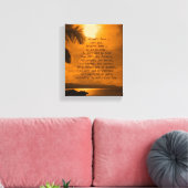 Zonsondergang bruiloft geloften afdrukken (Insitu (Woonkamer))